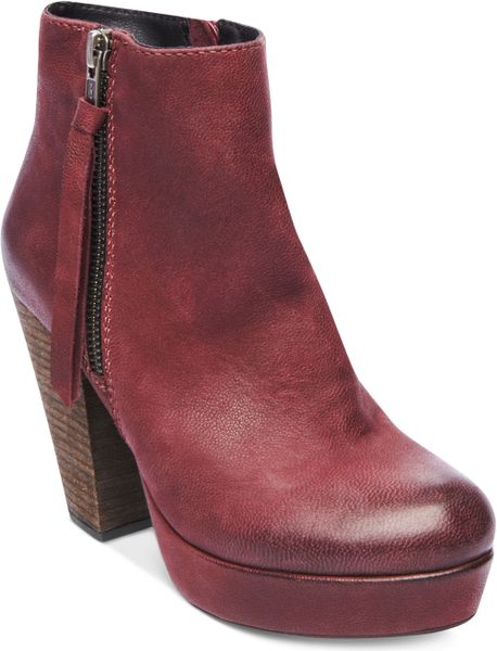 steve madden red booties