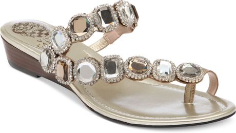 vince camuto sandals gold
