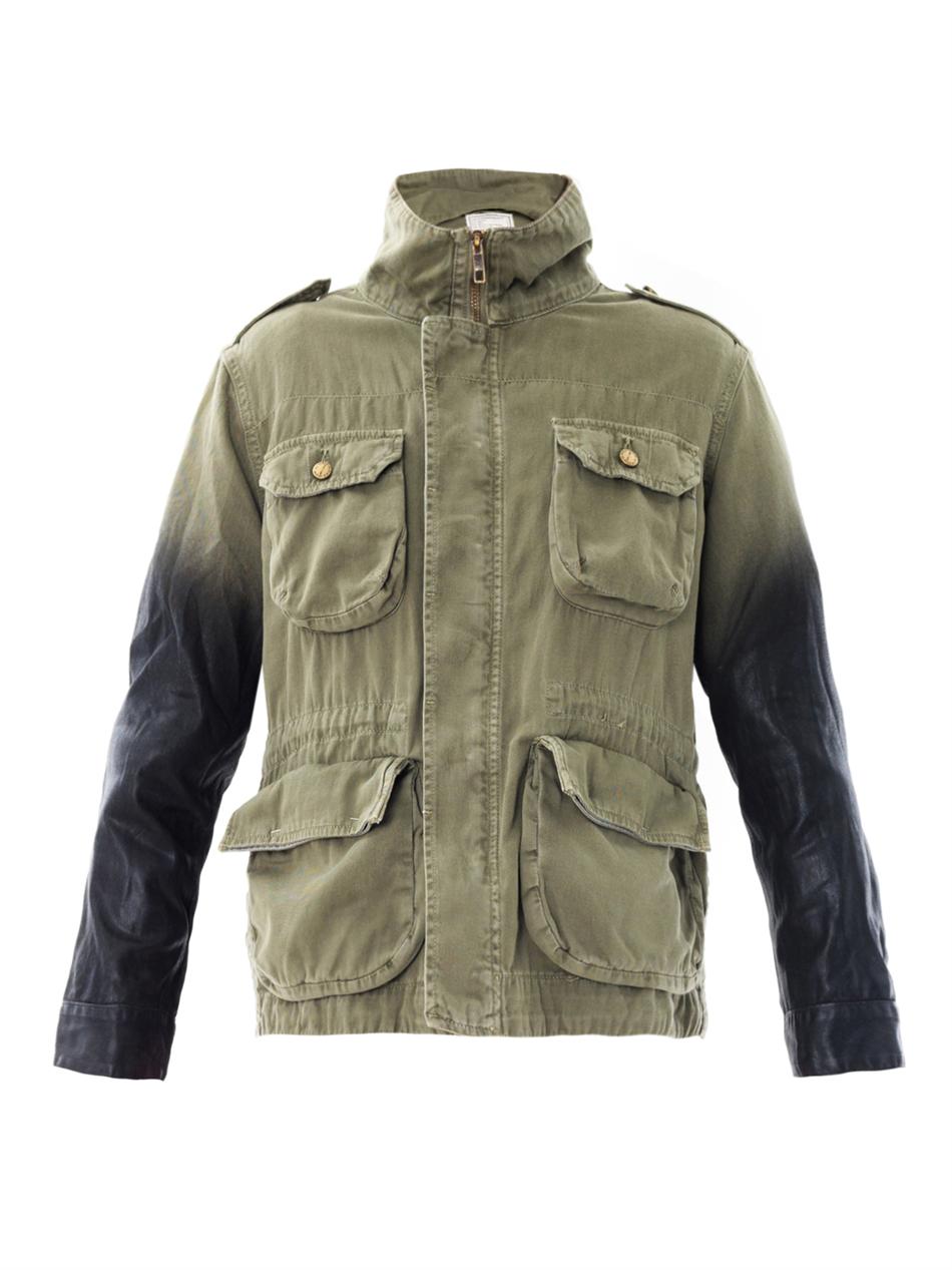 Current/elliott The Lone Soldier Military Jacket in Khaki Lyst