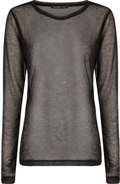 mesh long sleeve tee