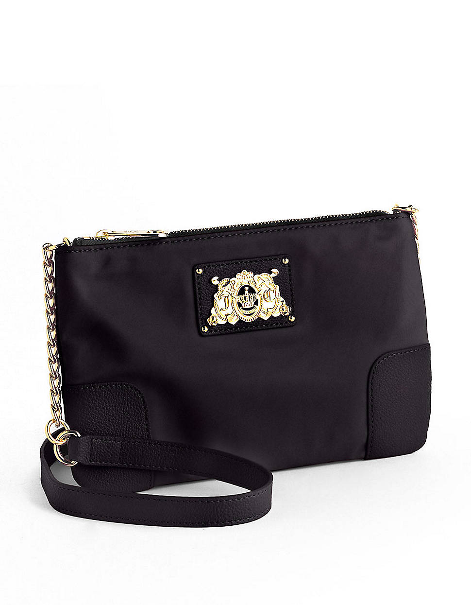 Juicy Couture Lou Lou Leather Crossbody Bag in Black