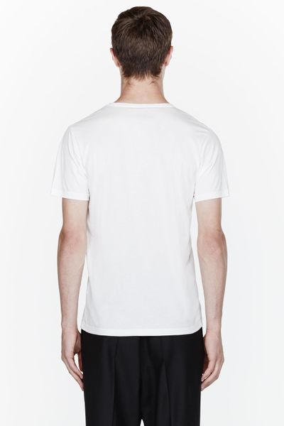 Kenzo White Gold Eye Print T-Shirt in White for Men