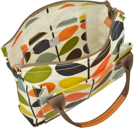 orla kiely orange bag