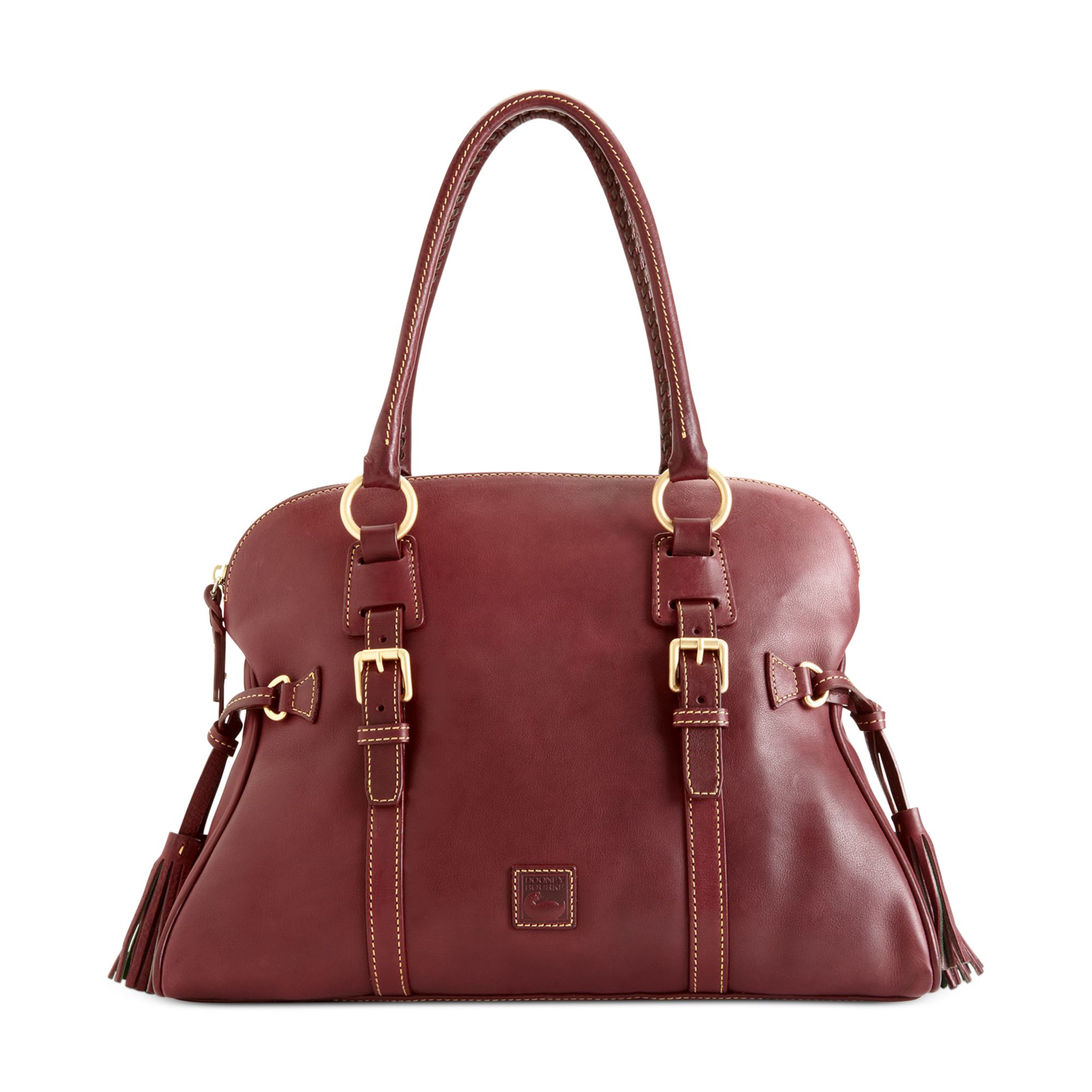 red dooney florentine satchel