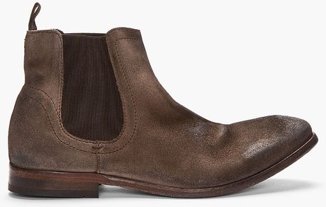 mens taupe suede chelsea boots