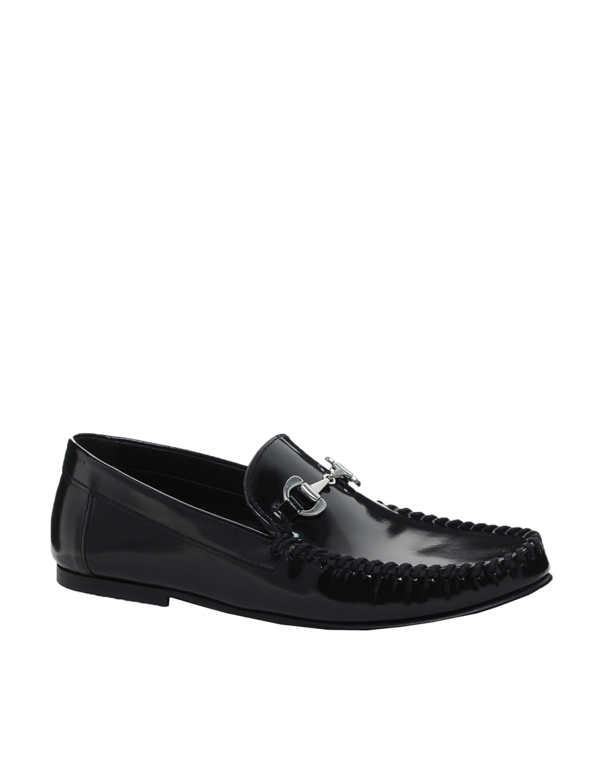 black loafers asos