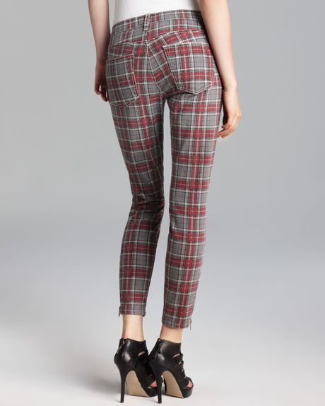 red plaid jeans mens