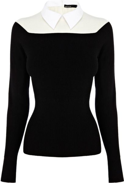 collar shirt with jumper