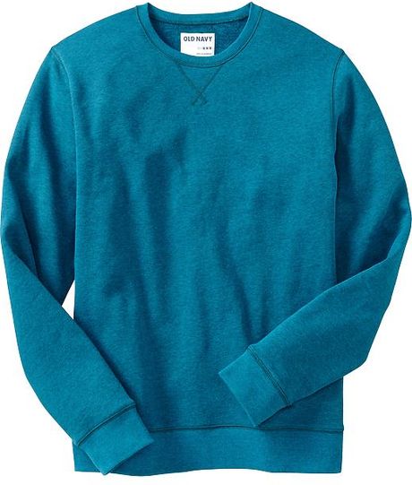 Old Navy Fleece Crewneck Sweatshirts in Blue for Men (Turkish Tile)