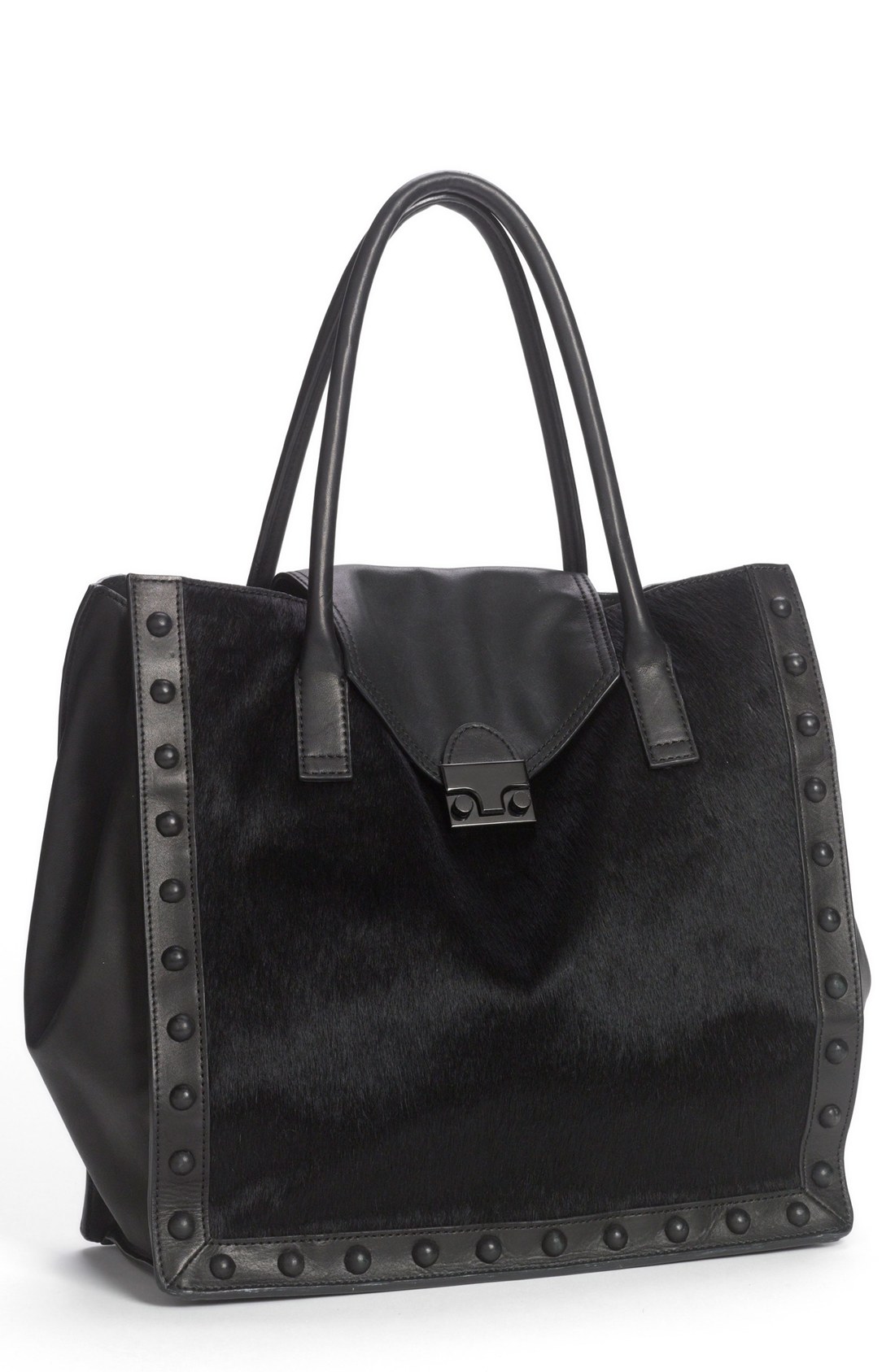 Loeffler Randall Calfskin Tote loeffler randall calf hair tote in black lyst Loeffler Randall Calfskin Tote loeffler randall calf hair tote in black lyst