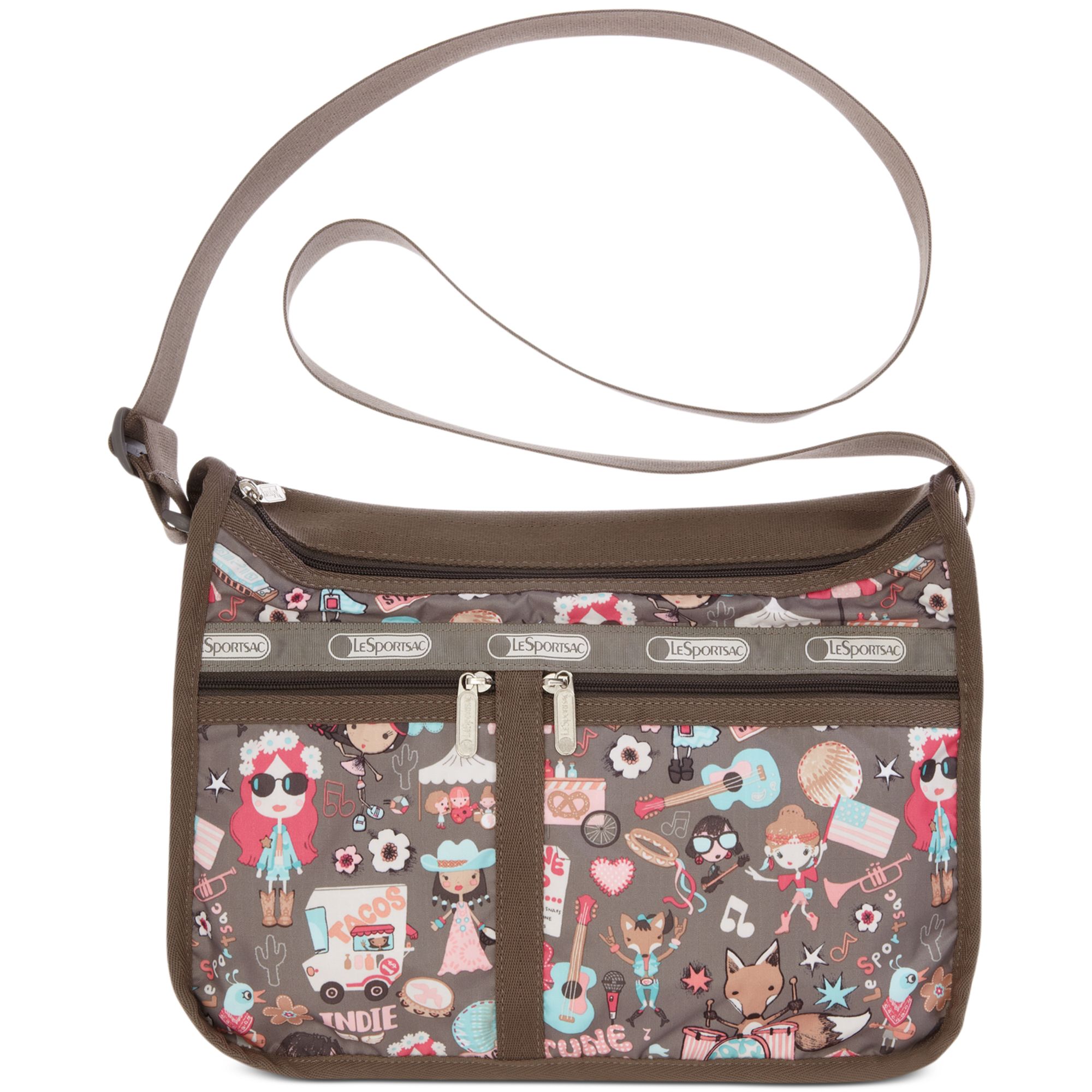 Lesportsac Deluxe Everyday Bag in Multicolor (Music Fest) Lyst