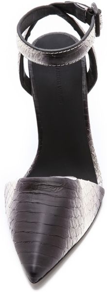 alexander wang white pumps
