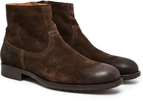 chocolate brown ankle boot