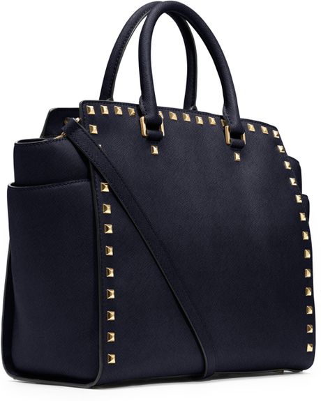 michael kors large selma studded saffiano tote