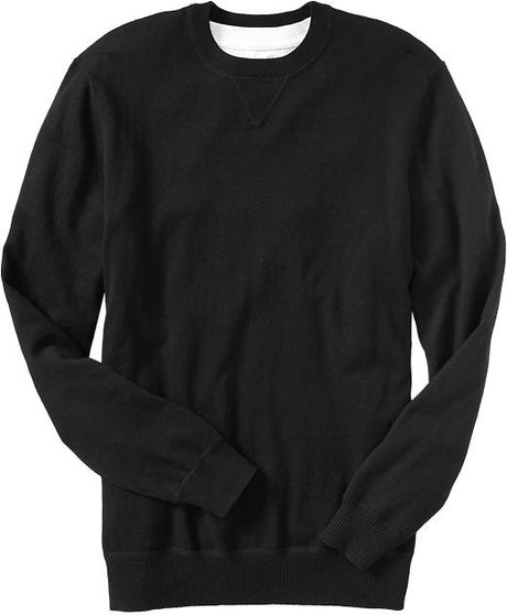 Old Navy Crewneck Sweaters in Black for Men | Lyst