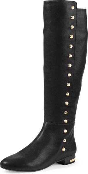 studded flat boots
