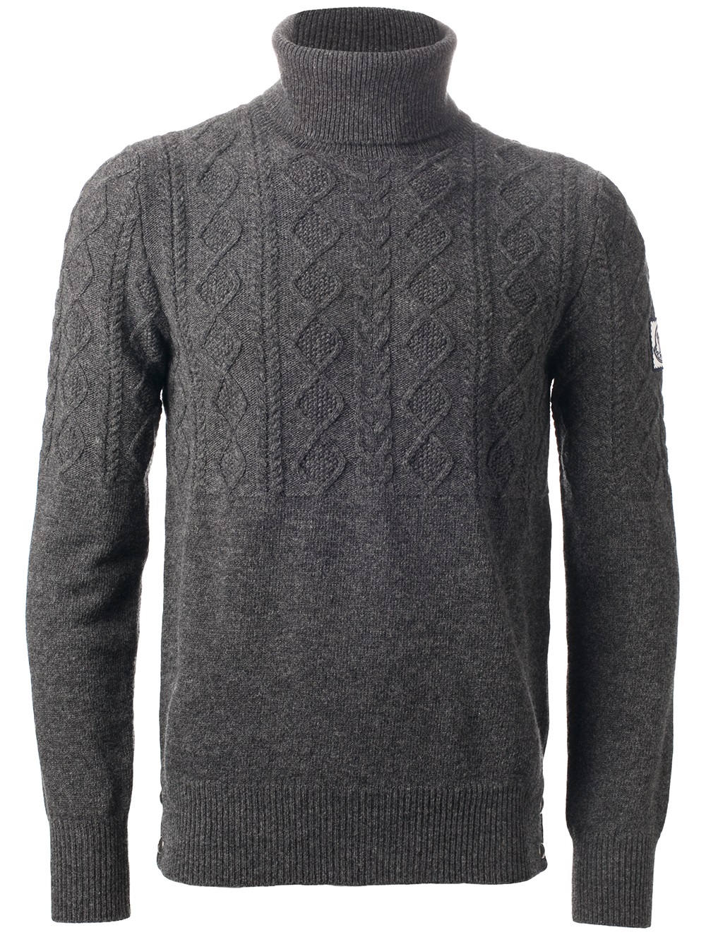 mens grey roll neck sweater