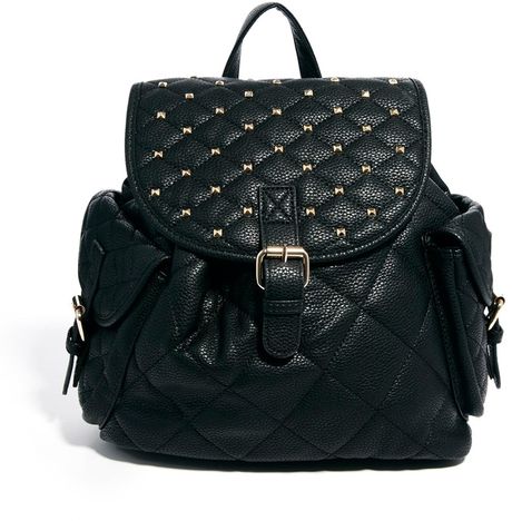 Aldo Aldo Crozier Pin Stud and Chain Strap Backpack in Black | Lyst