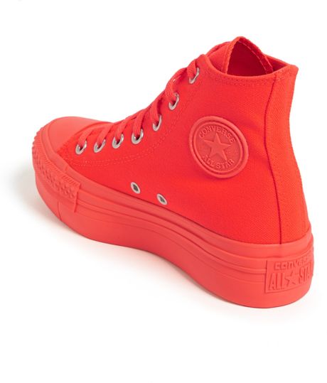 converse platform high top red