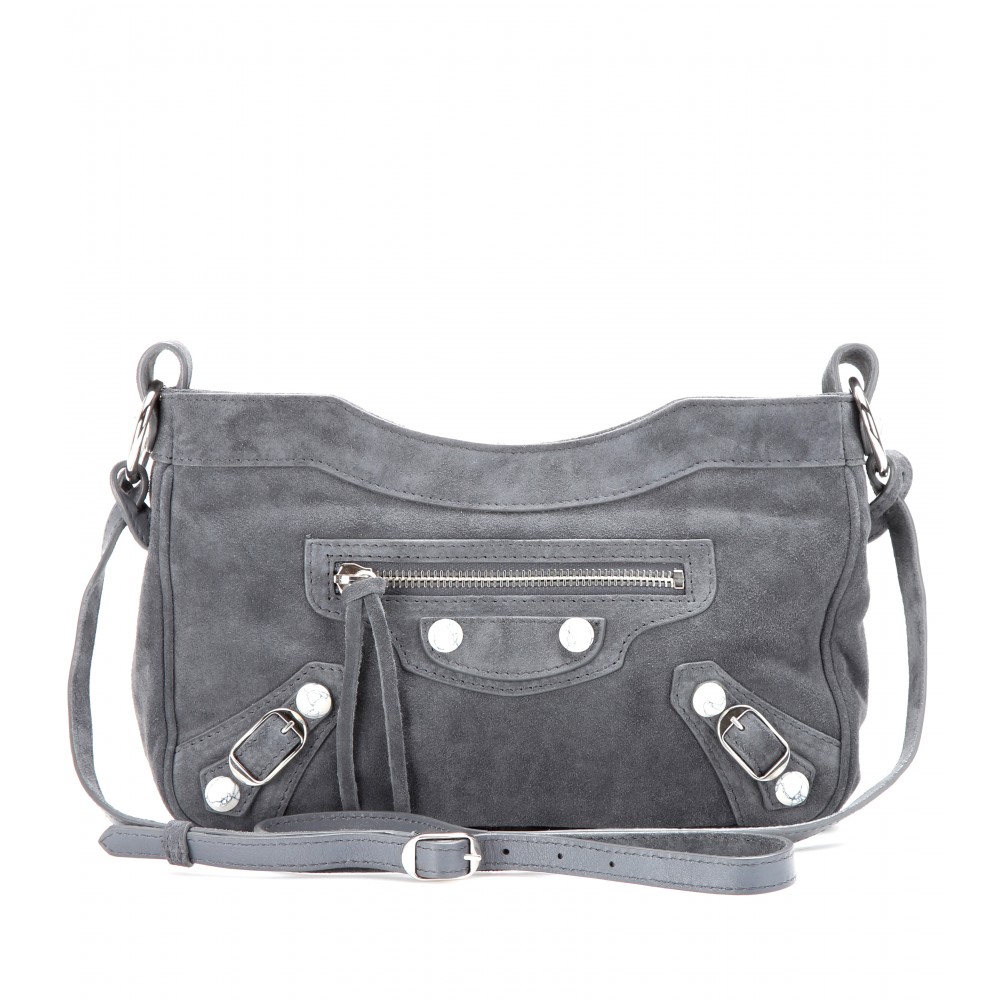balenciaga grey suede