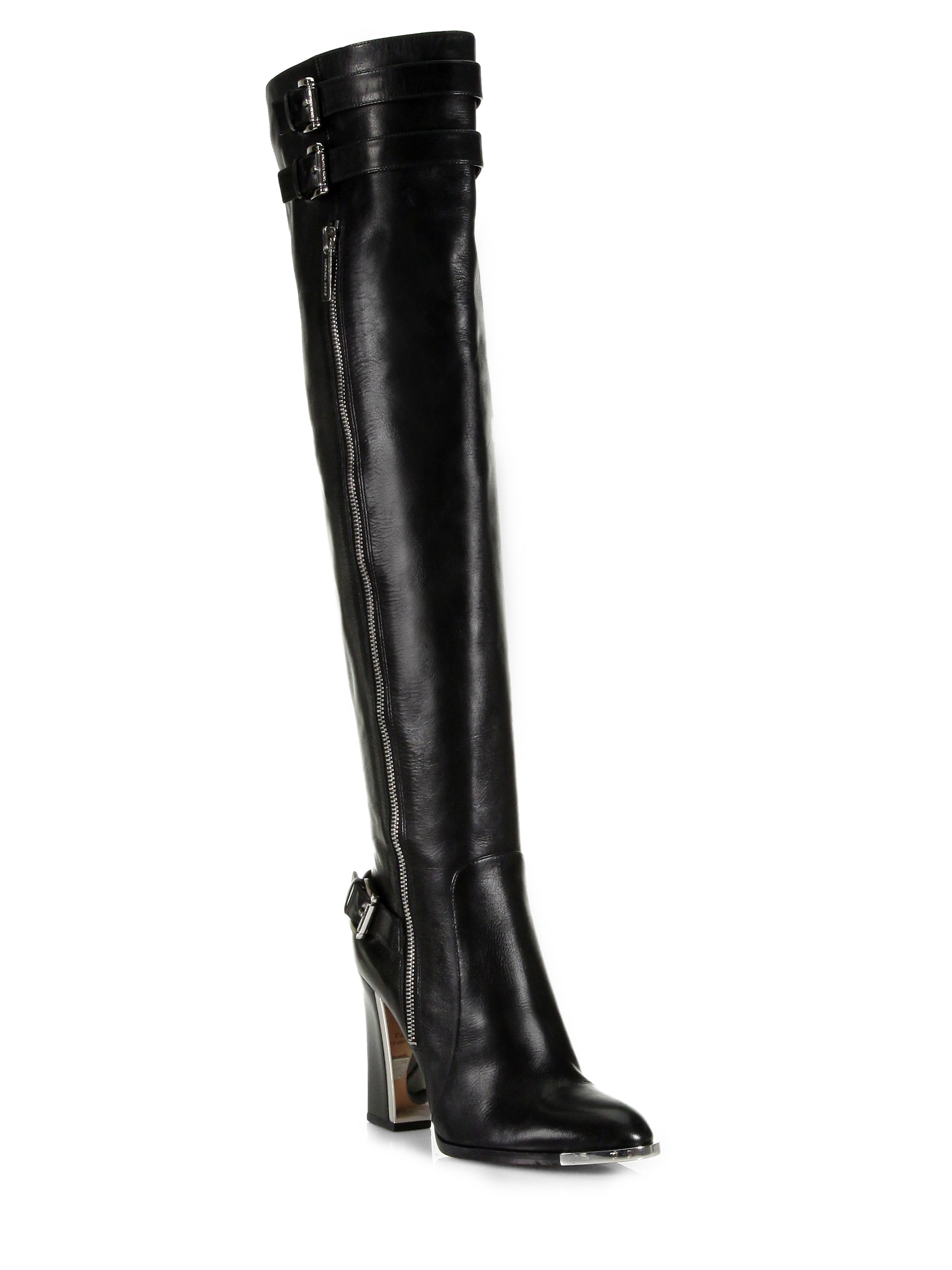 michael kors high black boots