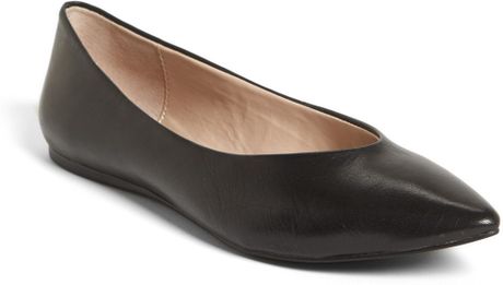 Steven By Steve Madden Elatedd Pointed Toe Flat in Black (Black ...