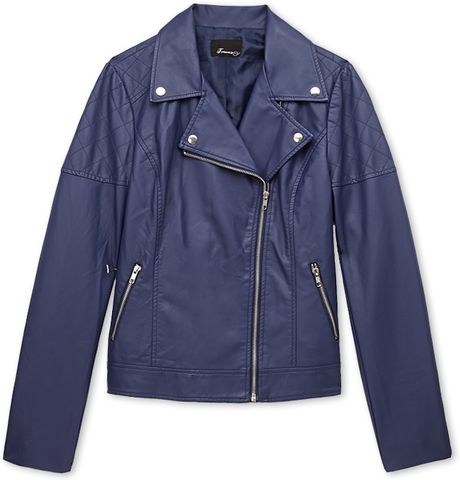 Forever 21 Streetchic Moto Jacket in Blue