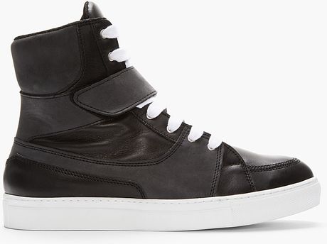 high top sneakers with velcro straps