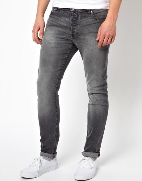 Asos Asos Skinny Jeans in Light Gray in Gray for Men (Grey) - Lyst