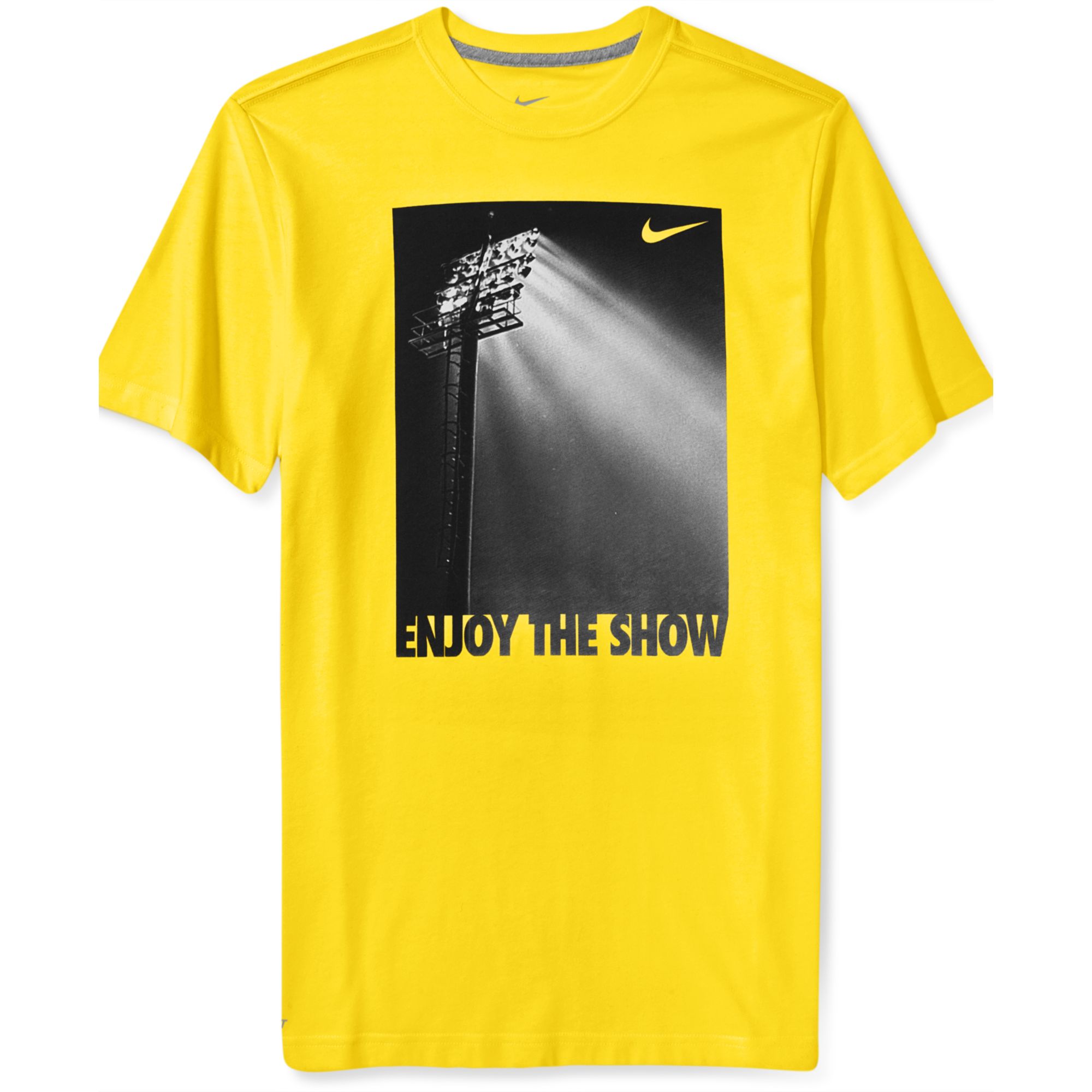 Nike Enjoy The Lights Graphic T shirt in Yellow for Men (Sonic Yellow
