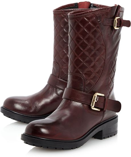 dune studded biker boots