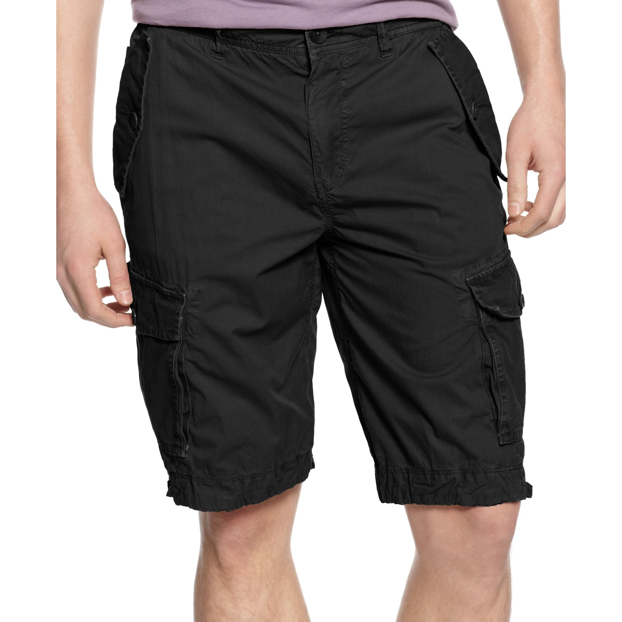 Guess Safari Cargo Shorts in Black for Men (jet black) | Lyst