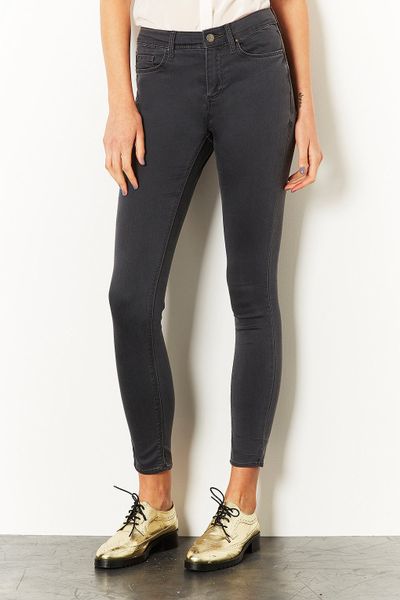 gray moto jeans