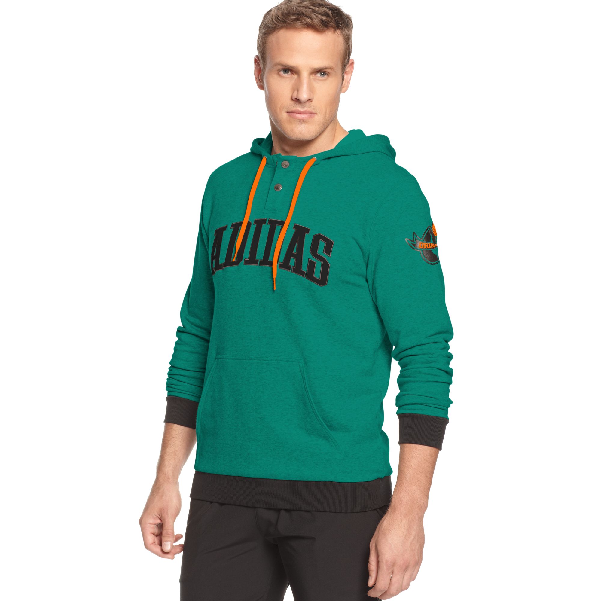 green adidas zip up hoodie