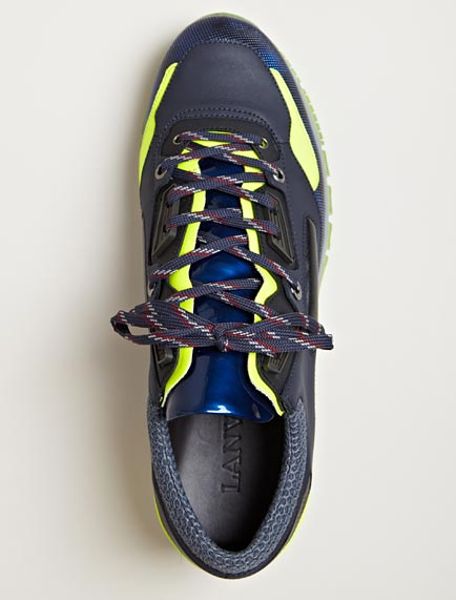 grey lanvin trainers