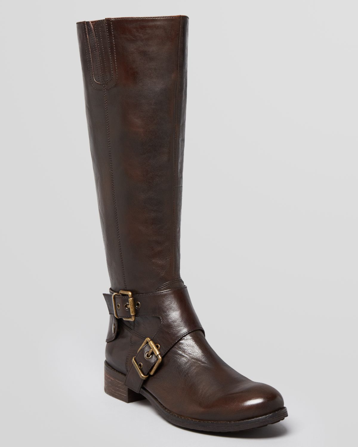 brown buckle boots mens
