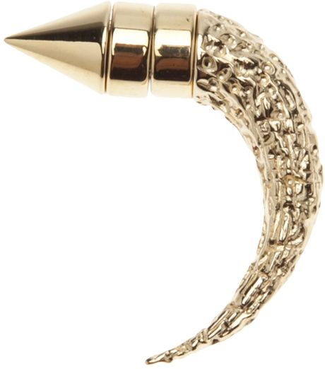 Givenchy single horn earring