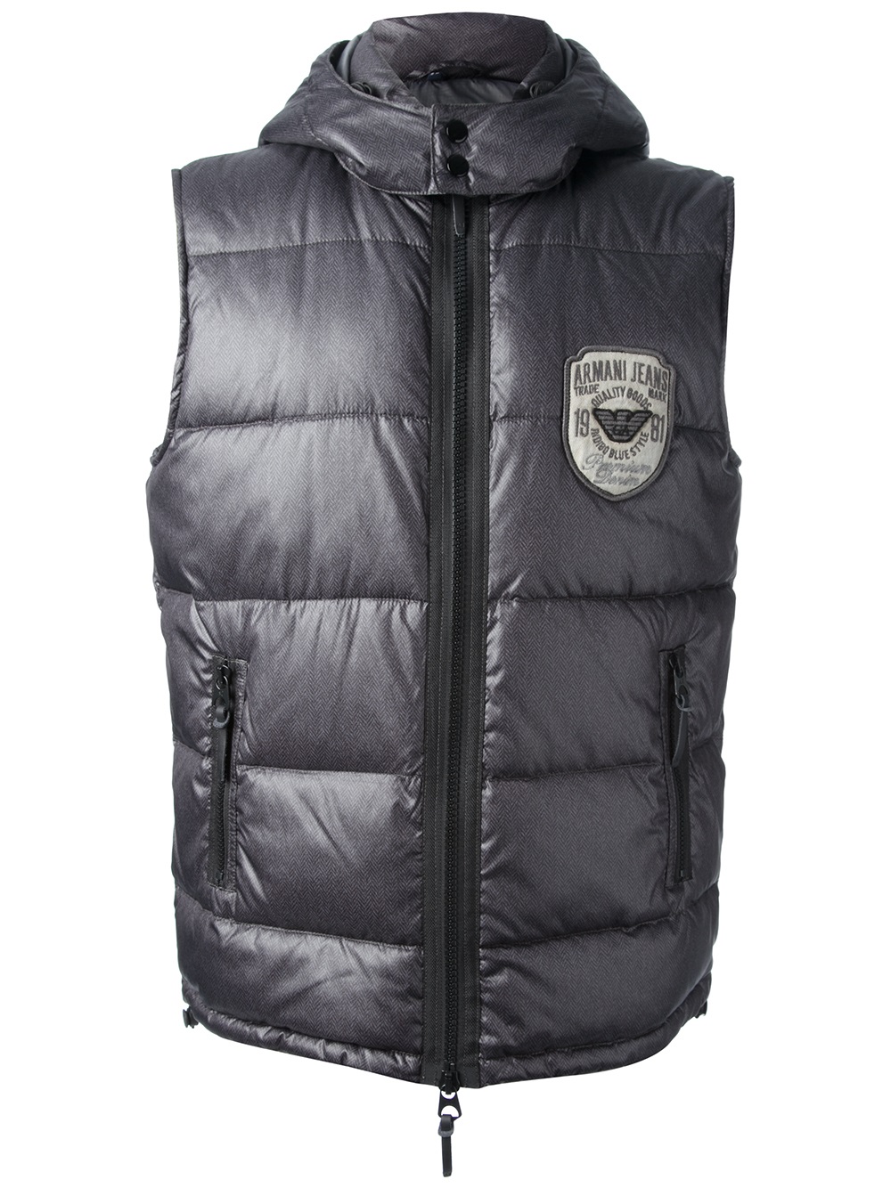 Armani Jeans Padded Gilet in Gray for Men (grey) Lyst