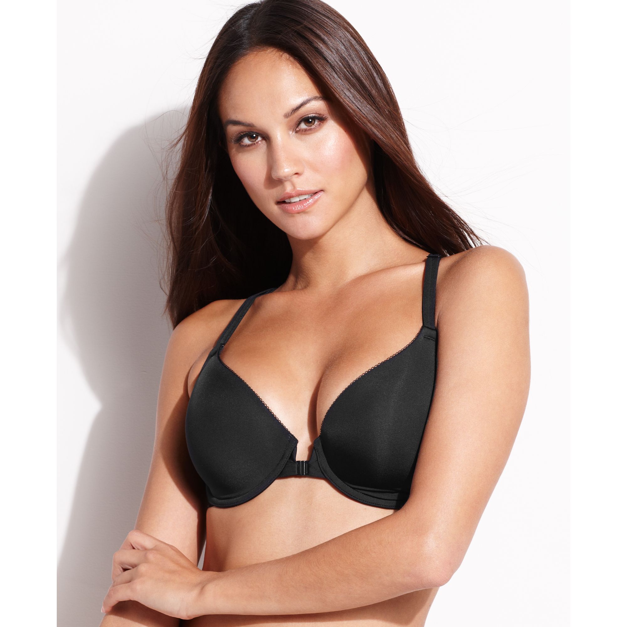 Lyst Spanx Show Girls Laced Up Smoothing Racerback Bra In Black