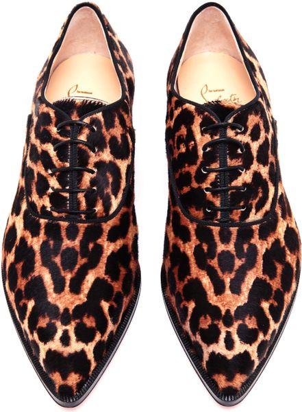leopard skin brogues