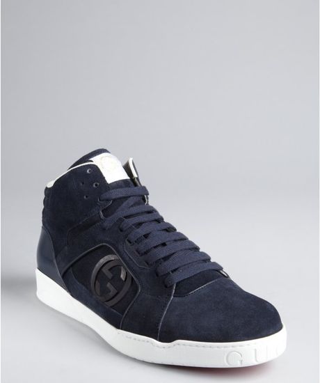 navy gucci sneakers