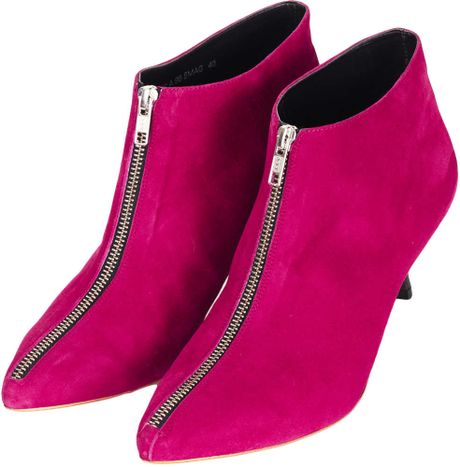 magenta thigh high boots