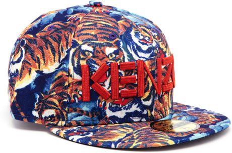 kenzo-unisex-new-era-tiger-printed-flat-