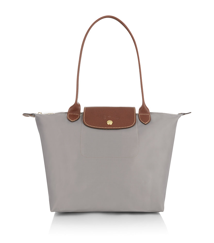 Longchamp Le Pliage Shoulder Medium Bag in Gray | Lyst