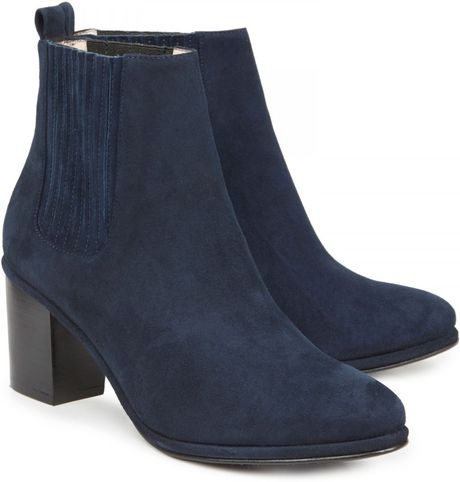 navy blue suede boots womens