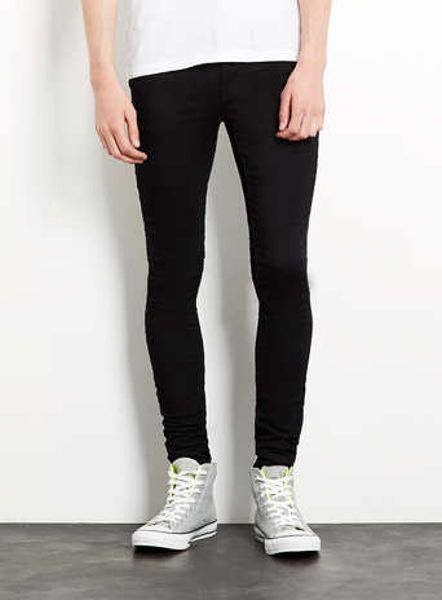 Topman Black Super Spray On Skinny Jeans In Black For Men Lyst