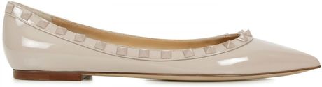 valentino nude flats