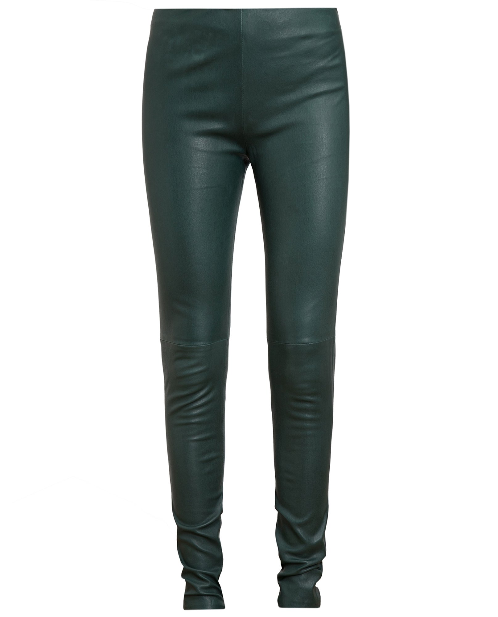 dark green leather trousers