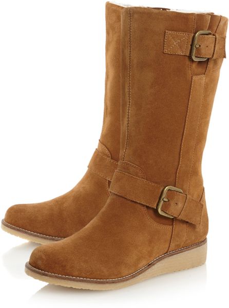 block heel calf boots