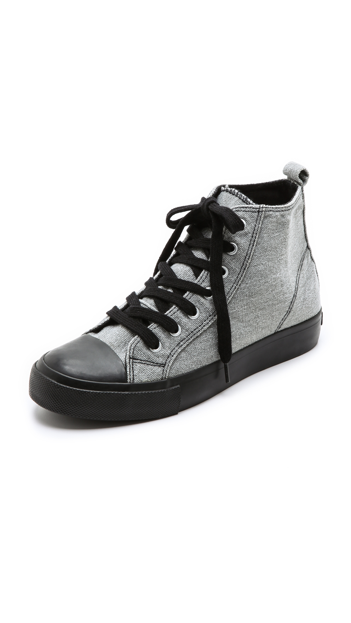 Cheap Monday Base High Top Sneakers in Gray (Grey Canvas) | Lyst